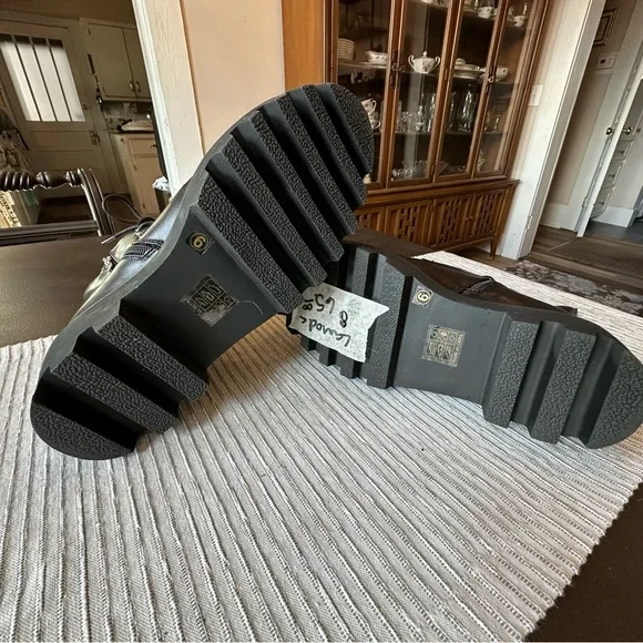 Lamoda Black Womens Lace-Up Tactical Boots - Picture 5 of 5